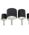 Heavy Hitter 25 Piece Sanding Drum Kit For Drills features five mandrel arbors in different sizes for versatile sanding.