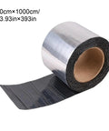 Roll of Heavy Duty Asphalt Sealer Self Adhesive Repair Tape 10cm x 1000cm for waterproof crack filling on roofs and pipes.