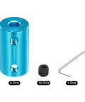 Shaft Coupler 5mm To 8mm Rigid Connector Aluminum Alloy Blue 25x14mm with screws and spanner for 3D printers CNC machines