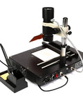 Infrared Desoldering Station With T862++ IRDA BGA Preheater And Soldering Hot Air Rework Station, black base with focus lens
