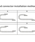 39.4 Inch Nylon PA66 Cable Drag Chain Carrier Pro Grade R28 18x37mm Inner, 23.7x47.7mm Outer Open Type For CNC Routers, Mills, And 3D Printers With Extra Ends, Screws, And Screwdriver end connector installation diagram