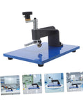 Adjustable Glass Cutting Tool Kit With Carbide Wheels For Stained Glass Mirror Metal And PVC Sheets DIY Enthusiasts And Pros On Site Smooth Chip Free Edges And Precise Circle Cutting, blue base