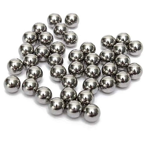Six Hundred Pcs Seven Sixteenths Inch Steel Balls 11.11mm Precision Bearing Set for Slingshots Carbon Steel AISI 1015 600 Count Each Ball Weighs About 5.6g Silver Finish Beefy Power for Slingshot Action. silver carbon steel slingshot balls