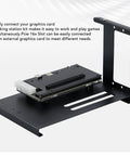 Plug And Play External Gpu Dock Station Compatible With Thunderbolt 3 And Usb4 Pcie 16x Graphics Card Enclosure showing the PCIe 16x slot and black metal design.