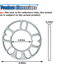 Boost Your Build With These Tough 8mm Universal Wheel Spacers Pair Crafted From Heat Treated Aluminum Alloy For Easy Slip On Fitment Across 4 Lug And 5 Lug Rims Covering Pcd 100 Through 120 Mm Patterns Like 4X100 4X1143 5X105 5X108 5X112, showing dimensions of 3.03in ID and 5.90in OD.
