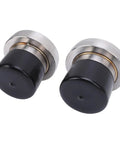 2 Pack Boat Trailer Bearing Protectors With Covers, Stainless Steel Center Grease Cap, 2.717 Inch Diameter, side view