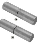 Front view of Four Pack Weldable Barrel Hinges 4 1/8 By 3/4 Inch Heavy Duty Gate Hinges Weld On Bullet Hinges Ball Bearing Detachable