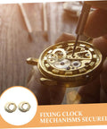 Clock Movement Nut Set With Washers 14 Pcs Replacement Parts Kit for DIY repair and small mechanism assembly being used