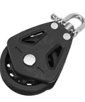 Single Swivel Sailing Block 50mm Stainless Steel Bearing Nylon Wheel Marine Pulley For Boat Rigging And Rope Guidance Workhorse
