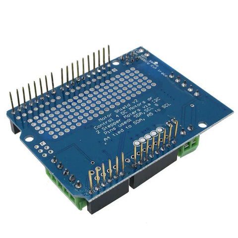 Back view of Plug And Play TB6612FNG Motor Driver Shield For Arduino Projects I2C PWM Servo Driver With PCA9685 Compatibility