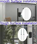 Doorbell Mount For Blink Video Doorbell 2nd Gen 2025 With An Adjustable Weatherproof Protective Case, No Drilling Required, shown installed on smooth and rough surfaces indoors and outdoors, with mounting options like tape and screws.