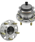 Beefy Two Piece Rear Wheel Bearing Hub Assembly Kit With ABS For Hyundai Sonata 2015 To 2019, Tucson 2016 To 2021, showing two hubs