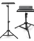 Rugged Heavy Duty Projector Stand Tripod With Adjustable 21 To 44 Inch Pole And 9.8 By 7 Inch Tray Stable Floor Mount