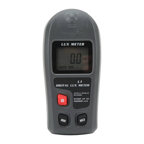 All In One Portable Digital Light Meter For Photography On The Go With Auto Shutdown Illuminance Lux Meter LCD Display Pocket Sized Illuminance Tester For Outdoor Shoots And Studio Work, front view