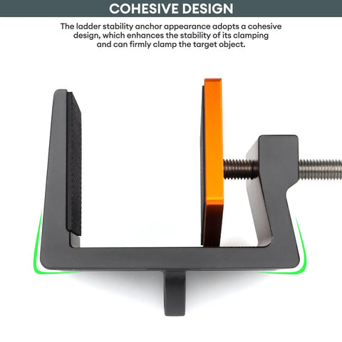 Cohesive design of Beefed Up Ladder Fall Protection Anchor for Quick Stability in Seconds on Any Jobsite Universal Bracket