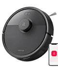 Q7 L5 All-In-One Robot Vacuum And Mop Combo With 8000 Pa Suction and dual system, shown with app control interface and LiDAR sensor.