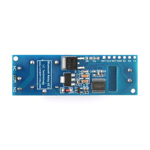 12V Bluetooth Relay Module For IoT Control With Mobile App Remote On Off Switch Wireless Phone Control Easy Setup 10 Meter Range Smart Home Automation Device, blue PCB board