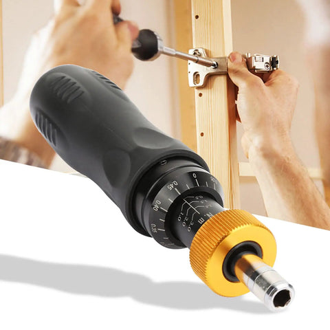 Precision Screwdriver Set With Auto Stop, 0.5-3 Nm Range, RTD-3 Driver, Hex Socket Connector, Wrench Style Handle, Includes 2 Screw Bits For Circuit Boards And Tiny Electronics, Ergonomic Grip, Versatile Bit Connection For Electronics in use