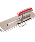 11.8x3.8 Inch Concrete Finishing Trowel With Premium Stainless Steel Blade For Smooth Masonry And Drywall Finishes Durable