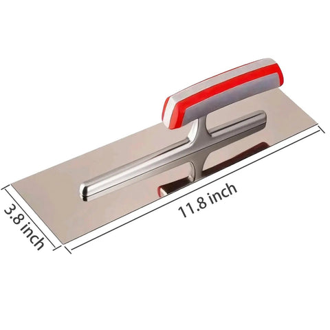 11.8x3.8 Inch Concrete Finishing Trowel With Premium Stainless Steel Blade For Smooth Masonry And Drywall Finishes Durable