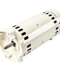 Rock Solid 1 HP Single Speed Pool Pump Motor Compatible With Pentair Whisperflo Superflo 115V 230V 3450 RPM Almond Casing Heavy Duty Build showing detailed side view.