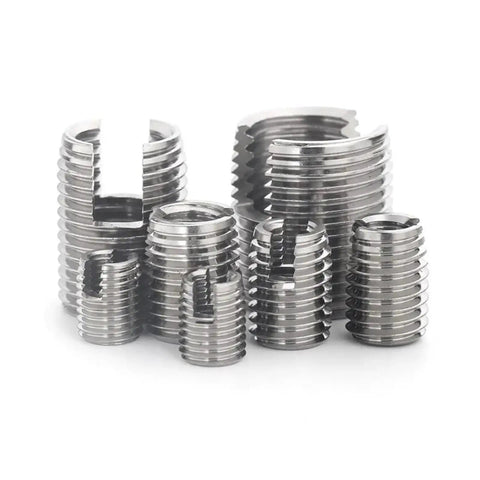 Real Talk Self Tapping Threaded Inserts Kit M2 M2.5 M3 M4 M5 M6 M8 M10 M12 Stainless Steel for Strengthening Threads in Plastic Aluminum and Copper The Go To Fix for Quick DIY Repairs, stainless steel inserts