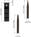 Pocket Chainsaw Breaker Kit With 3 Rivet Punch Bars And Link Removal Tool showing size dimensions for compact design.