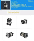 Dead Nuts Precise Round Flange Planetary Gearbox Delivering Smooth 50 To 1 Speed Reduction And Tight 12 Arcmin Backlash For 110 130 180 Mm Servo Motors Built Tough In Brown close-up view of PLE Series planetary reducer with specifications.