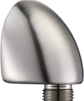 Stainless 90 Degree Wall Elbow For Handheld Shower Mount, Built To Last Metal Construction, One Half Inch Female NPT Inlet