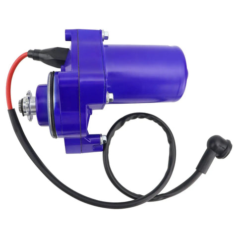 3 Bolt Starter Motor With Relay And CDI Kit For 50Cc To 125Cc ATVs Dirt Bikes Go Karts Pit Bikes Quads Dune Buggies Sand Rails And More Drop In And Go Blue