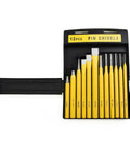 Pro Grade Punch And Chisel Set With Flat Chisel Pin Punch Center Punch And Drift Punch For Metalworking Auto Repair And Workshop Use