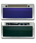 Close-up of Auto Darkening Welding Lens with ClearView HD Version 3 Point 0 Digital Controls, front and back view.