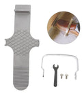 Heavy Duty Furniture Lifter That Makes Moving Day A Complete Piece Of Cake Without Making You Break A Sweat For Easily Hoisting Doors Windows And Drywall Panels With Non Slip Traction, silver metal hand tool and accessories.
