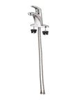Colony Pro Single Handle Bathroom Sink Faucet With Metal Drain 1.2 GPM Polished Chrome Easy One Person Install Durable Metal