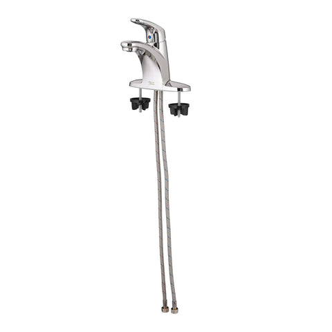 Colony Pro Single Handle Bathroom Sink Faucet With Metal Drain 1.2 GPM Polished Chrome Easy One Person Install Durable Metal