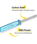 Nifty Micro Precision Flat Head Screwdriver 2.0mm Mini Slotted Driver With Sure Grip Blue Handle for watches and electronics.