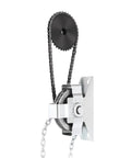 Heavy Duty Garage Door Chain Hoist With Three To One Gear Ratio And Manual Overhead Lifting System showing gear sprocket and chain
