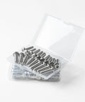 Flat Head Hex Socket Cap Screws Bolts M6x20mm 20 Pack In 304 Stainless Steel 18-8 Bright Finish Fully Threaded Hex Drive Hardware Set