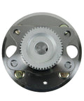 Top view of Rear Wheel Bearing And Hub Assembly With ABS Sensor For Hyundai Sonata 1999 To 2005 And Kia Optima 2001 To 2006 Replacement Durable Easy Install Premium Quality Direct Fit For Long Lasting Performance And Smooth Rides DIY Friendly.