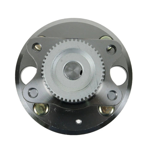 Top view of Rear Wheel Bearing And Hub Assembly With ABS Sensor For Hyundai Sonata 1999 To 2005 And Kia Optima 2001 To 2006 Replacement Durable Easy Install Premium Quality Direct Fit For Long Lasting Performance And Smooth Rides DIY Friendly.