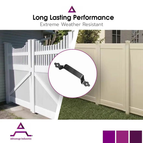 7 Inch Stainless Steel Gate Handle For All Fence Types With Powder Coated Black Finish Built Tough Industrial Grade Grip