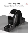 Fixed lifting ring for Heavy Duty Permanent Magnetic Lifter With 2200 Lb Capacity, safe for lifting steel plates.