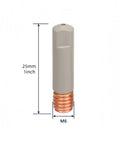 MIG Welding Nozzle Tip 25mm.030 Inch 0.8mm Non Stick Ceramic Coating with M6 Thread for 15AK Welder Gun