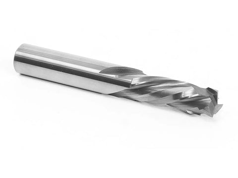 Three Flute Spiral CNC Compression Router Bit For Laminate And Plywood One Half Inch Diameter One Half Inch Shank Premium Micro Grain Tungsten Carbide For Clean Milling And A Mirror Finish