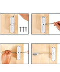 Automatic Door Closer With Adjustable Closing Force For Interior And Exterior Doors Hinged Design Easy One Piece Install