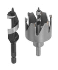 Heavy Duty Door Lock Installation Kit With 6 Blade Carbide Hole Saw For Wood And Metal Includes Auger Bit To Cut Precise Deadbolt Holes In Minutes No Splintering Or Slipping Guaranteed Pro Results, 54mm bits