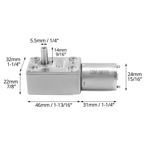 Beefy High Torque 12V DC Worm Gear Motor With 10 RPM Output D Shaped Shaft All Metal Gears A Real Workhorse For Heavy Duty DIY Projects And Industrial Use Low Noise Rugged Performance Dual Pack