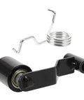 Heavy Duty Motorcycle Chain Tensioner Kit With Plastic And Iron Guide Roller 10mm Bore Fits Atv Dirt Bikes To Tighten The Chain Securely Stop Jumping And Keep Your Ride Stable On Any Trail Without Breaking A Sweat, black roller and spring