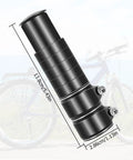 Adjustable Bike Stem Riser Extender 1-1/8 Inch, 28.6mm Clamp, Aluminum Alloy Lightweight Build, Bar Height Up To 5.3 Inches shown