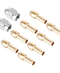 Pro Grade Rotary Tool Collet And Chuck Nut Set For Stable Grip In High Speed Drilling, brass copper collets and chuck nuts displayed